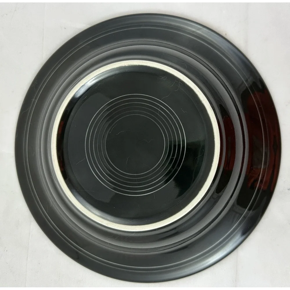 Homer Laughlin Fiestaware Rimmed Soup Bowl Black 9